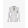 OFF-WHITE CORPORATE TECH BRAND-PRINT SINGLE-BREASTED WOVEN BLAZER