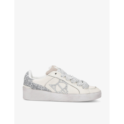 Naked Wolfe Ram Chunky-sole Leather Low-top Trainers In White/oth