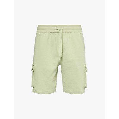 Moose Knuckles Hartsfield Brand-logo Cotton-jersey Shorts In Mint - 1373