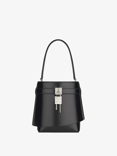 Givenchy Shark Lock Bucket Bag In Box Leather In Multicolor