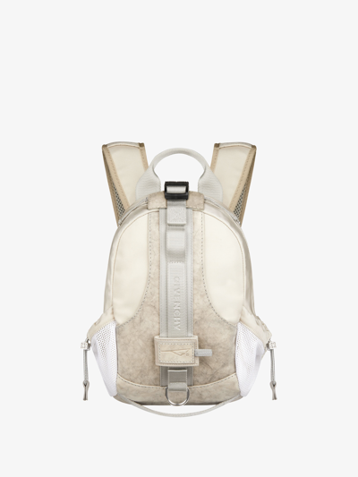 Givenchy Small G-trail Backpack In Nubuck And Canvas In Multicolor