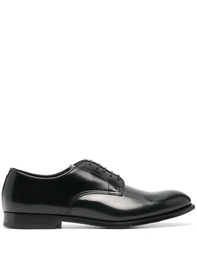 Doucal's Men's Patent Leather Oxford Shoes In Black