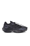 Salomon Xt Pu.re Advanced Rubber-trimmed Mesh Sneakers In Black & Phantom