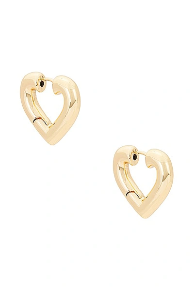 Roxanne Assoulin The Heart Chubbies Earrings In Shiny Gold