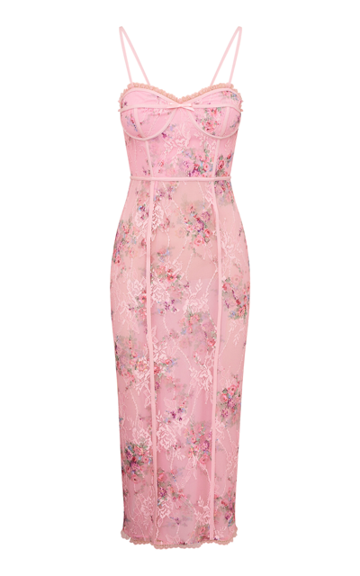 Loveshackfancy Tresor Floral Midi Dress