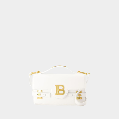 Balmain B-buzz Mini Tote Bag In White
