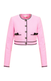 Loveshackfancy Talika Bow-detailed Cotton Jacket In Pink
