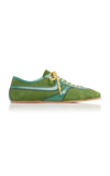 Dries Van Noten Suede Sneakers In Green