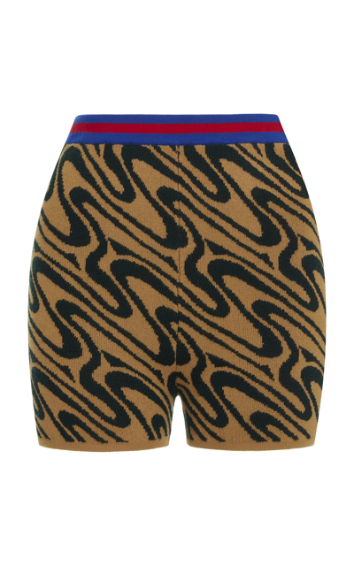 Dries Van Noten Tifa Jacquard-knit Shorts In Multi