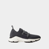 Tod's Maglia Sporty Sneakers - Nylon - Black In Grey