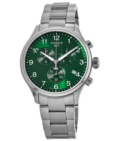 Pre-owned Tissot Chrono Xl Classic Green Dial Men's Watch T116.617.11.092.00