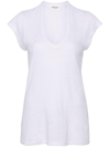 Isabel Marant Étoile Zankou Linen T-shirt In White