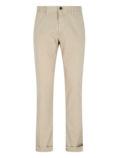 Incotex Straight Trousers In Beige