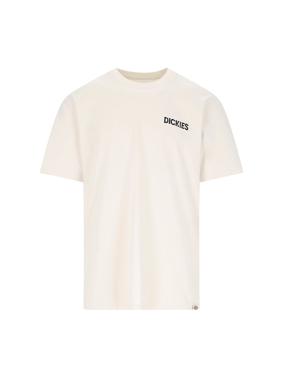 Dickies 'beach' T-shirt In Cream