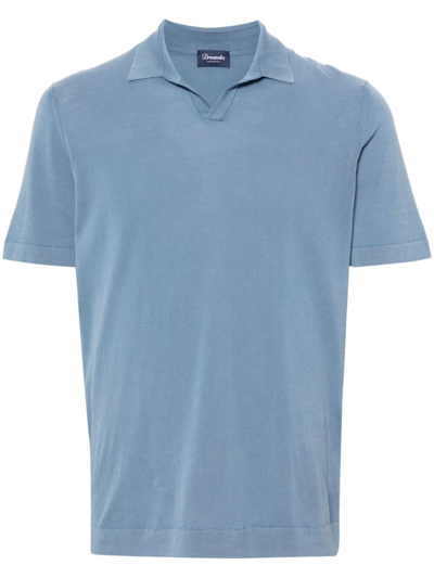 Drumohr Polo Shirt In Blue
