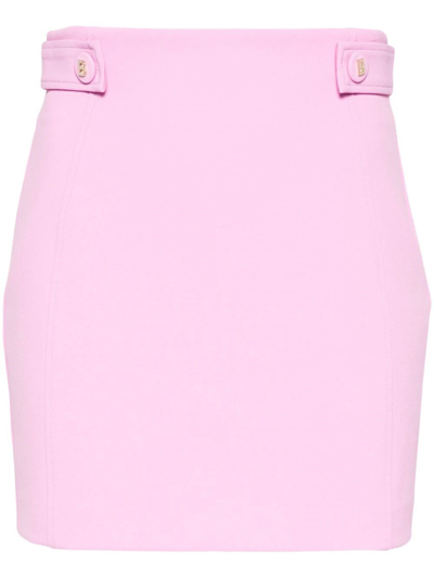 Blugirl Crepe Mini Skirt In Pink