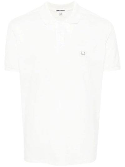 C.p. Company C. P. Company `70/2 Mercerized` Polo Shirt In Ivory