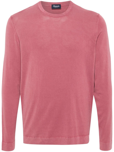 Drumohr Long Sleeve T-shirt In Pink