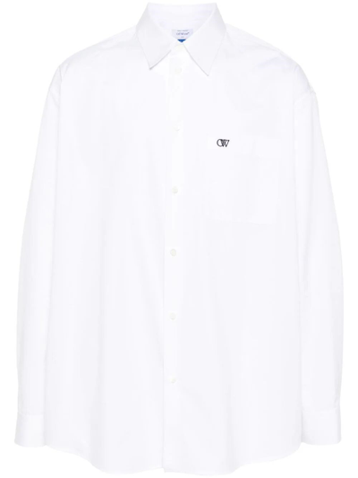 OFF-WHITE `OW EMB` OVERSHIRT