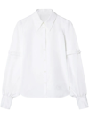 Off-white Strap-embellished Poplin Shirt In White