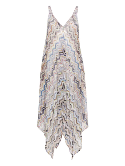 Missoni Zigzag-woven Crochet Maxi Dress In Multi