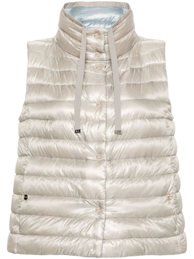 Herno Padded Vest In Gray