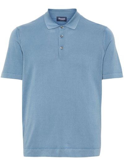 Drumohr Polo Shirt In Blue