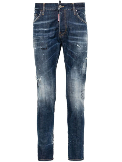 Dsquared2 5-pocket Pants In Blue