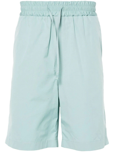 Lardini Cotton Bermuda Shorts In Blue