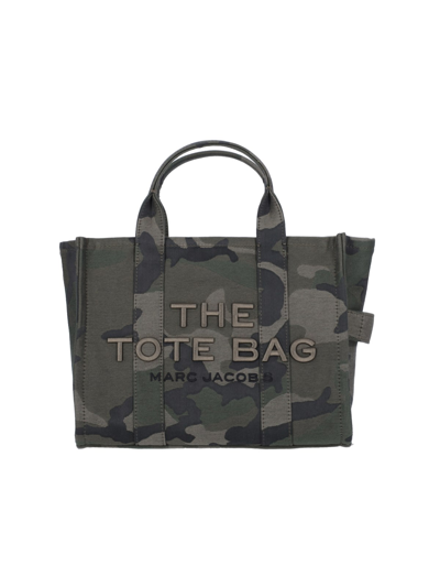 Marc Jacobs "the Camo" Medium Tote Bag In Green