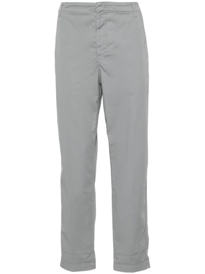 Dondup Zyan Carrot-fit Trousers In Gray