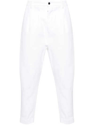 Dondup Adam Loose-fit Trousers In White