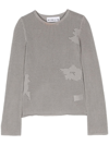 Remain Birger Christensen Heva Crochet-knit Jumper In Gray