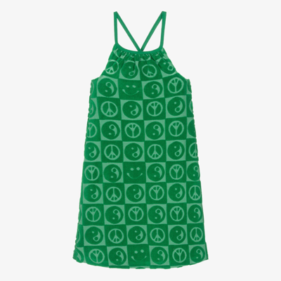 Molo Teen Girls Green Cotton Towelling Dress