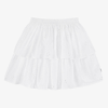 MOLO GIRLS WHITE BRODERIE ANGLAISE ORGANIC COTTON SKIRT