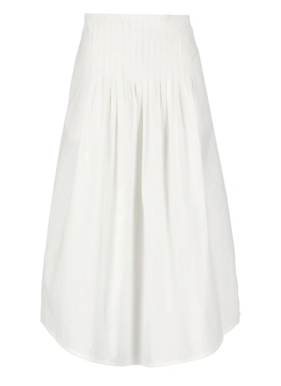 A.p.c. Cotton Skirt In White