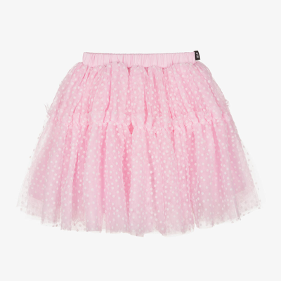 Rock Your Baby Kids' Girls Pink Polka Dot Tulle Skirt