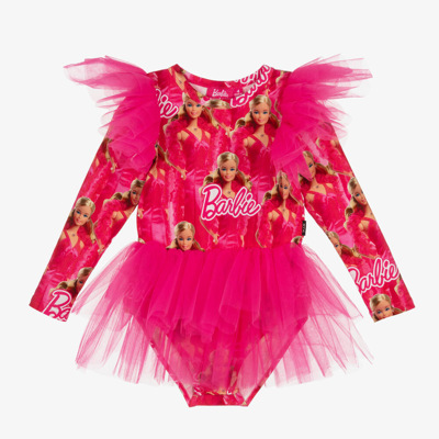 Rock Your Baby Kids' Girls Pink Barbie Doll Tutu Dress