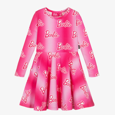 Rock Your Baby Kids' Girls Pink Barbie Cotton Dress