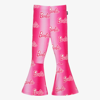 ROCK YOUR BABY GIRLS PINK BARBIE COTTON FLARED LEGGINGS