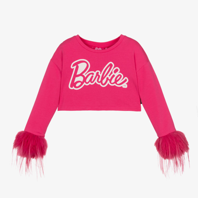 Rock Your Baby Kids' Girls Pink Barbie Cotton Top