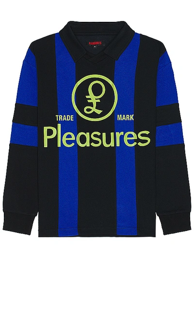 Pleasures Trespass Rugby Polo In Black