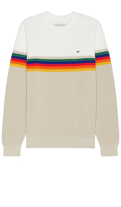 Outerknown Nostalgic Sweater In Oatmeal Rainbow