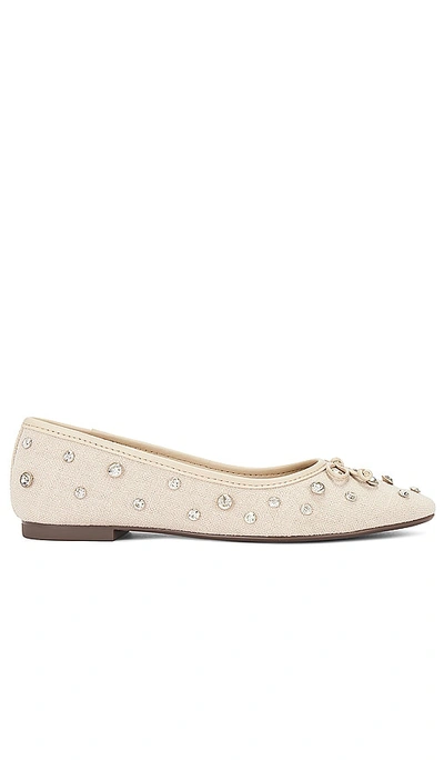 Schutz Arissa Crystal Flat In 灰色