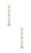 Shashi Kamila Drop Earring In 金色