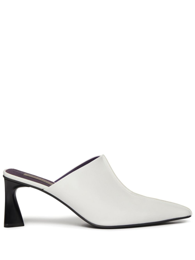 Stella Mccartney Elsa 70mm Pointed-toe Mules In White