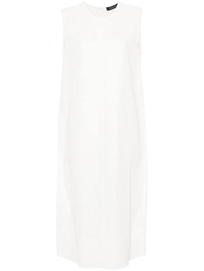 Fabiana Filippi Twill Maxi Dress In White