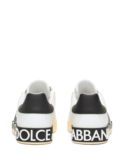 Dolce & Gabbana Sneakers Portofino Con Stampa In White