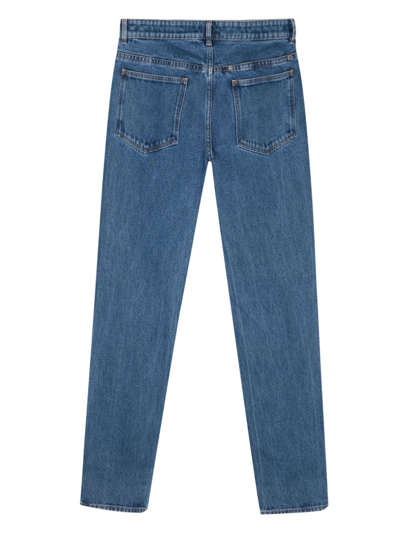 Givenchy Jeans Slim In Denim Effetto Marmorizzato In Blue