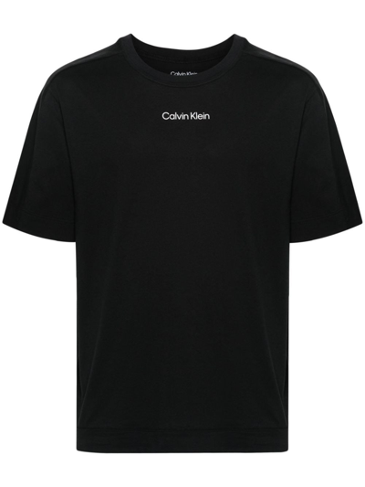 Calvin Klein Sport Calvin Klein T-shirt Con Stampa In Black